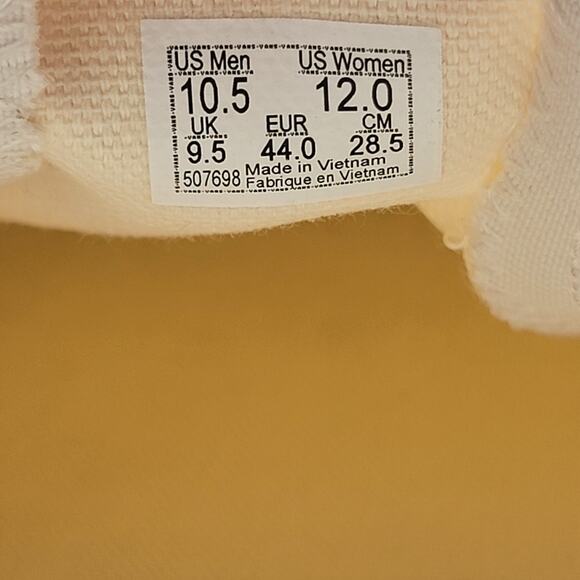 Vans Classic Slip-On Checkerboard White - Men's Size 10.5 NIB - Picture 7 of 8